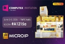 computex 2 - Wilayah.com.my Computex Taipei 2026 banner showing MICROIP, booth A1215a at TWTC Hall 1, June 2–5.