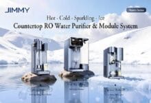 jimmy water purifier - Wilayah.com.my Three countertop water purifiers displayed on rocks in an icy, snowy landscape, labeled 'Countertop RO Water Purifier & Module System' with a 'Matrix Series' tag.