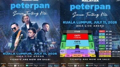 peterpan 2 - Wilayah.com.my Concert poster for Peterpan in Kuala Lumpur, July 11, 2026 at IDEA Live Arena, with seating chart inset.