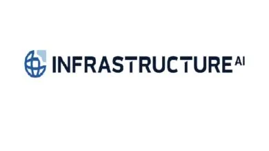 infrastructure - Wilayah.com.my Infrastructure AI logo with a blue globe icon and bold navy wordmark