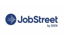 jobstreet - Wilayah.com.my JobStreet by SEEK logo: blue circular icon with a dot pattern next to bold 'JobStreet' and small 'by SEEK' text