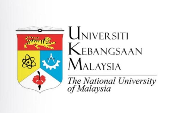 Logo of Universiti Kebangsaan Malaysia featuring the shield crest and the text 'Universiti Kebangsaan Malaysia' with 'The National University of Malaysia' motto.